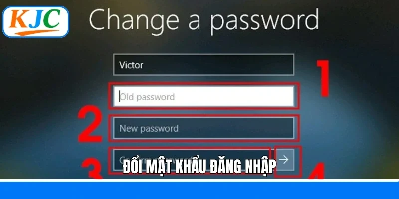đổi mật khẩu đăng nhập